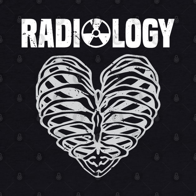 Radiology Tech Heart Rad Tech by White Martian